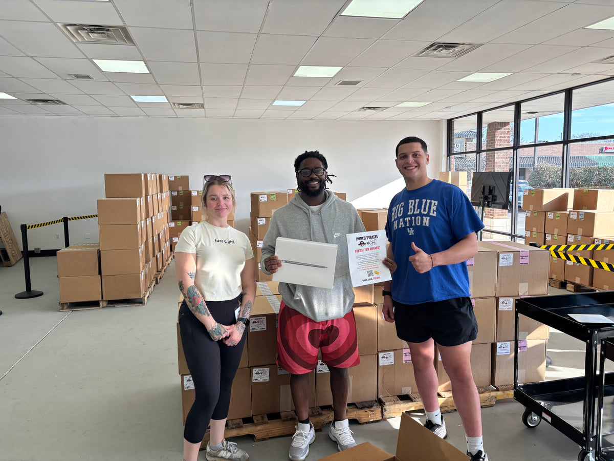 The Classic Liquidation Mystery Box - Silver Tape Apple Product Chance Box Porch Pirates