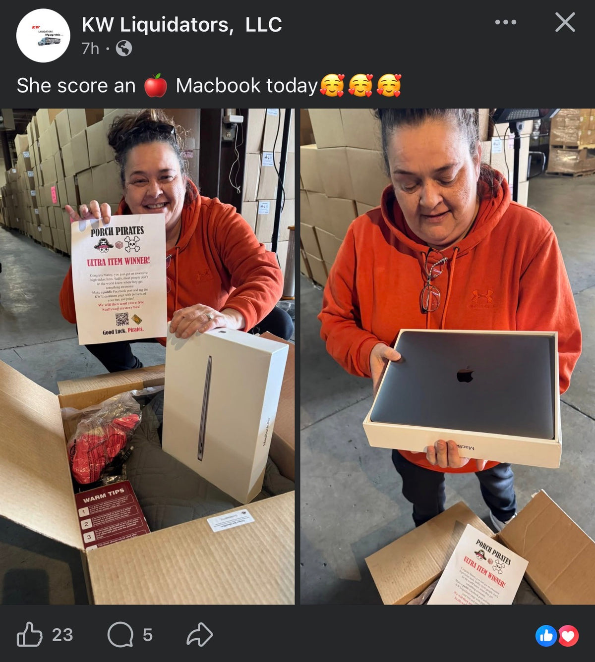 The Classic Liquidation Mystery Box - Silver Tape Apple Product Chance Box Porch Pirates