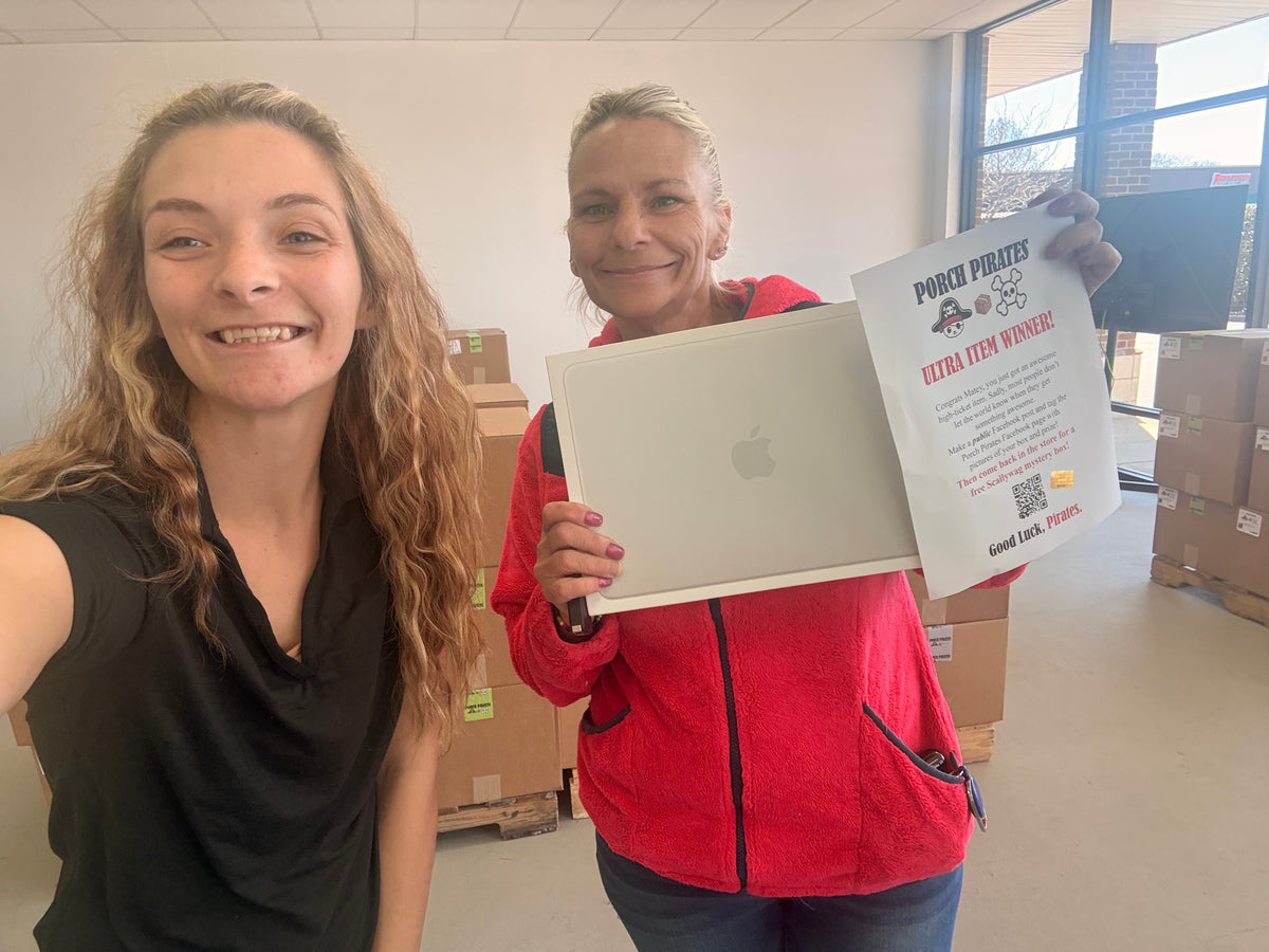 The Classic Liquidation Mystery Box - Silver Tape Apple Product Chance Box Porch Pirates