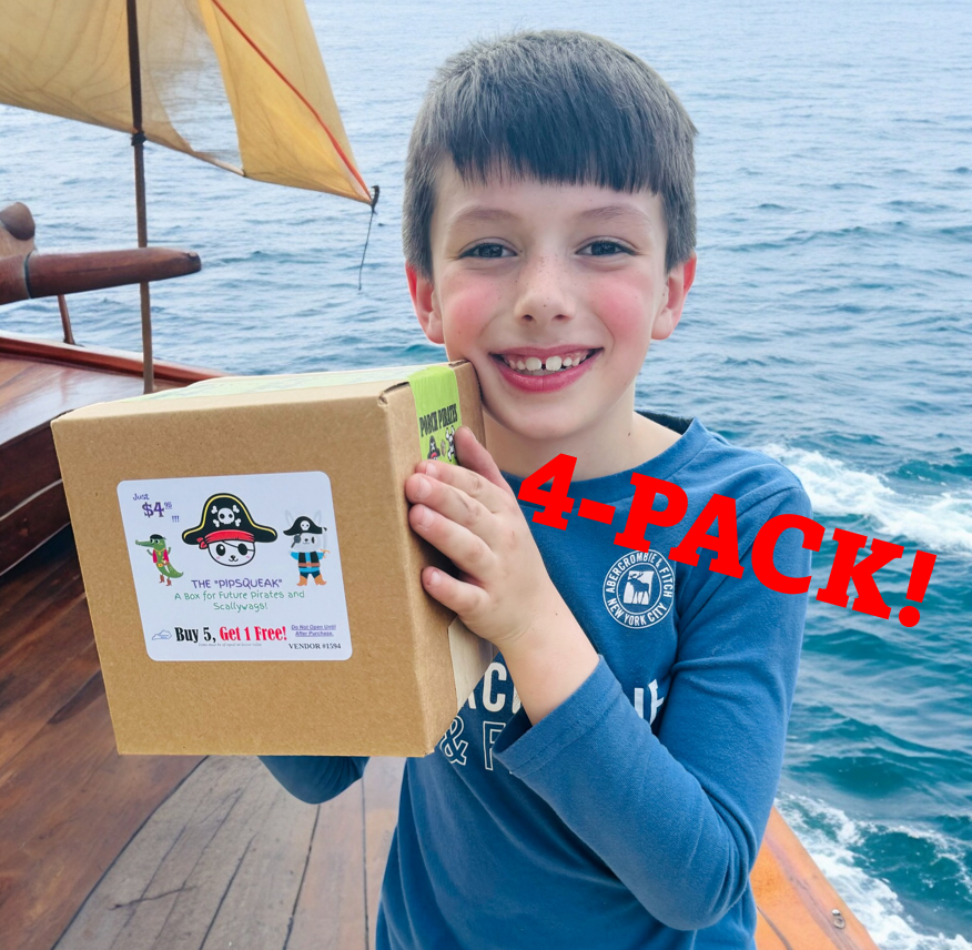 The Pipsqueak Mystery Box (4-Pack Kid's Party Bundle) Porch Pirates