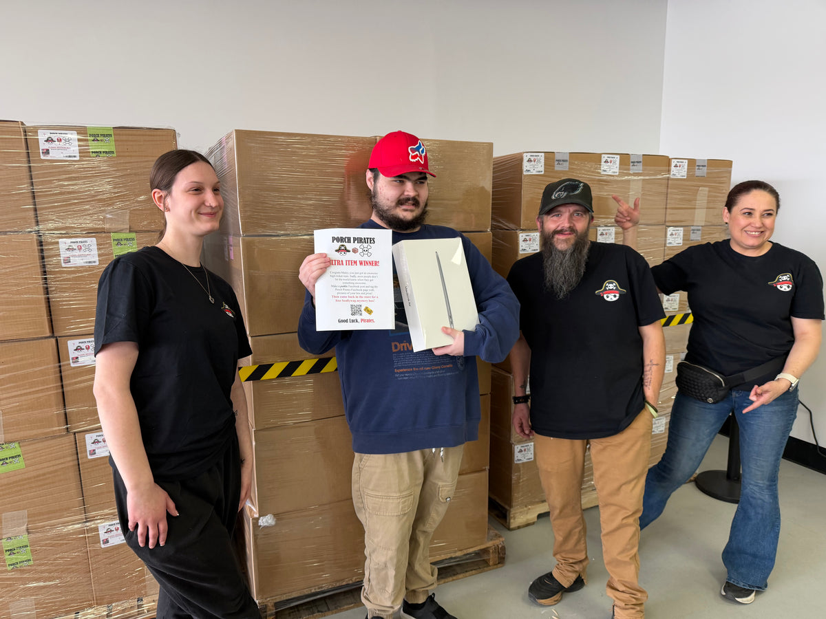 The Classic Liquidation Mystery Box - Silver Tape Apple Product Chance Box Porch Pirates