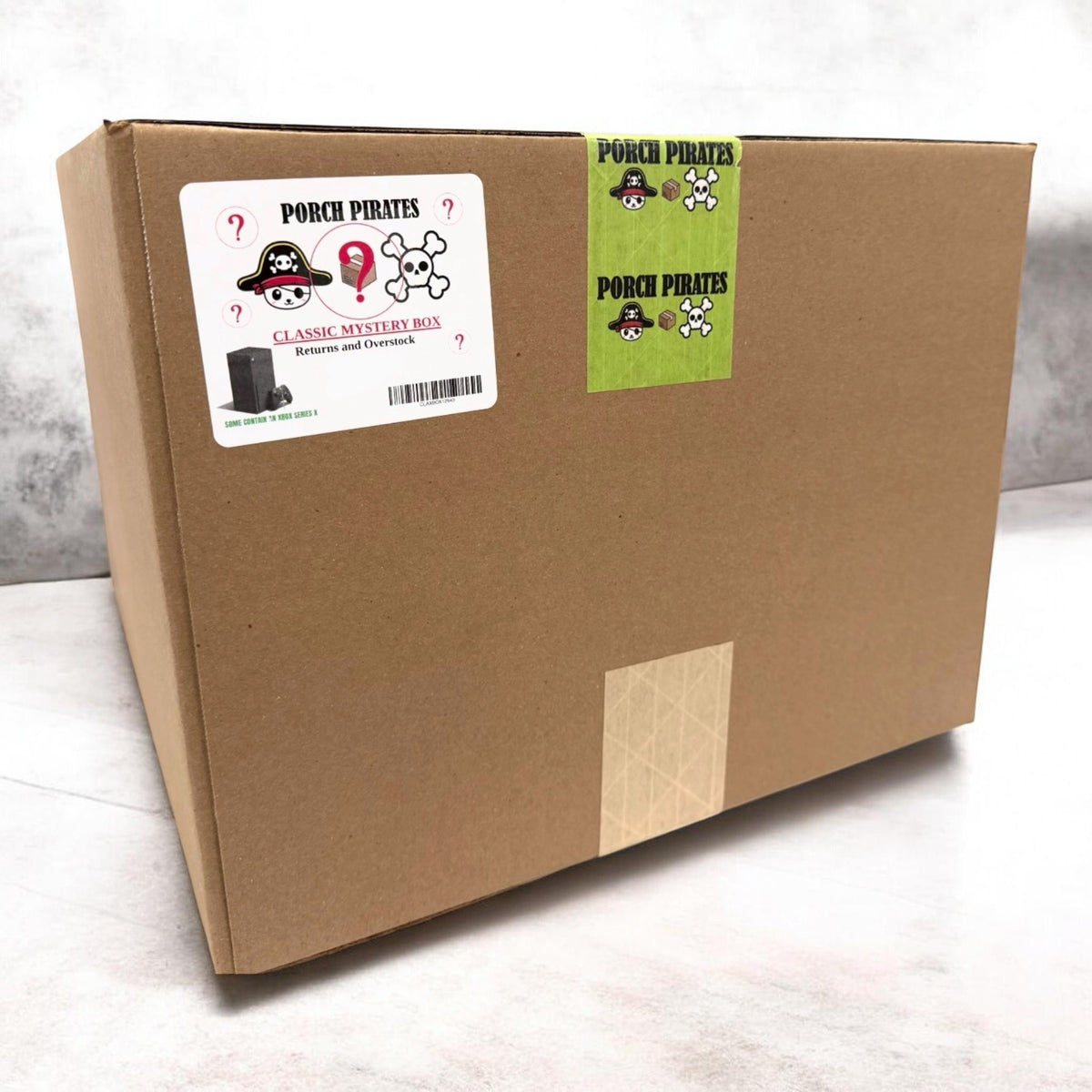 The Classic Liquidation Mystery Box - Green Tape Xbox Series X Chance Box Porch Pirates