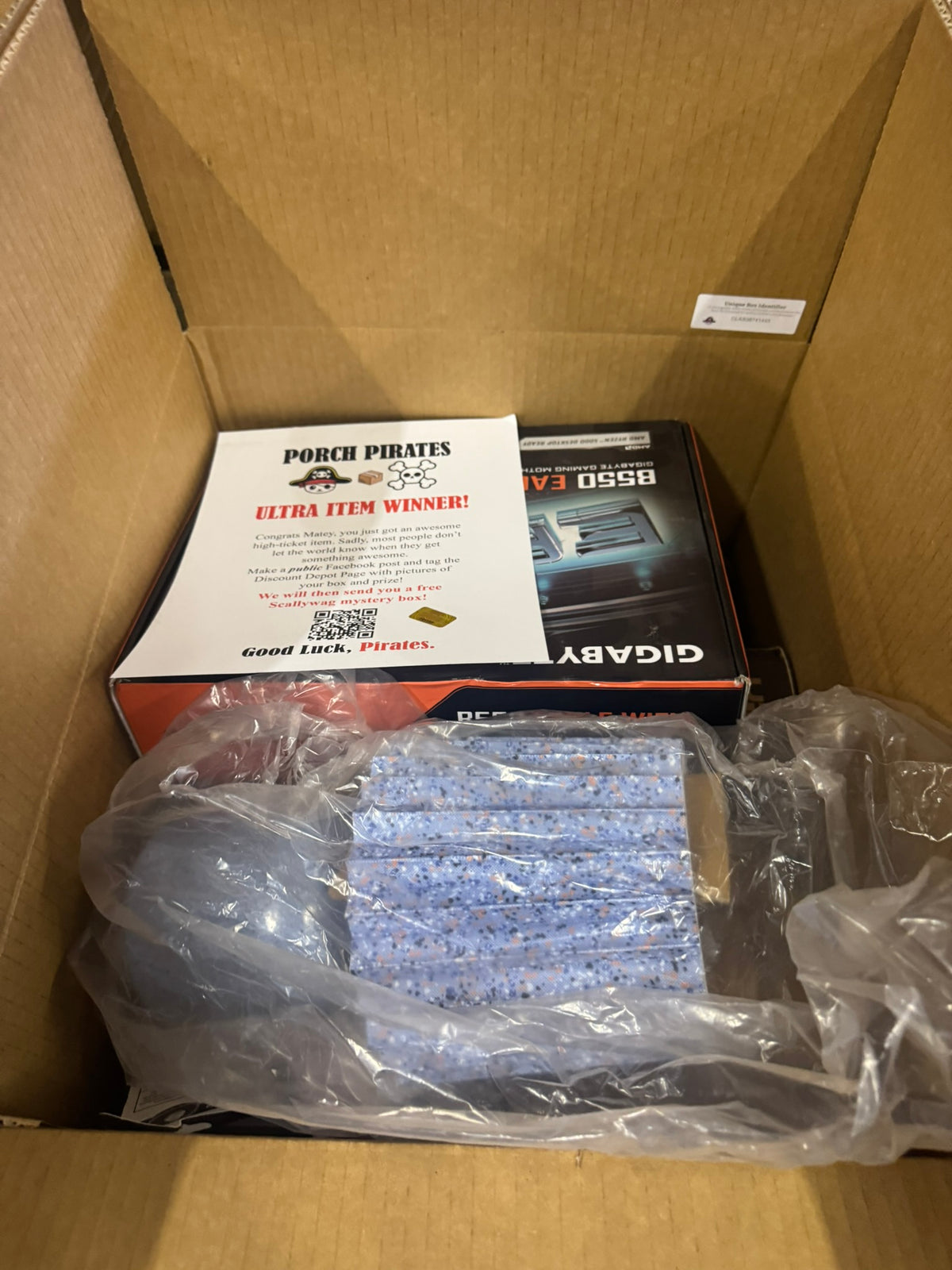 The Classic Liquidation Mystery Box - Blue Tape PS5 Chance Box Porch Pirates