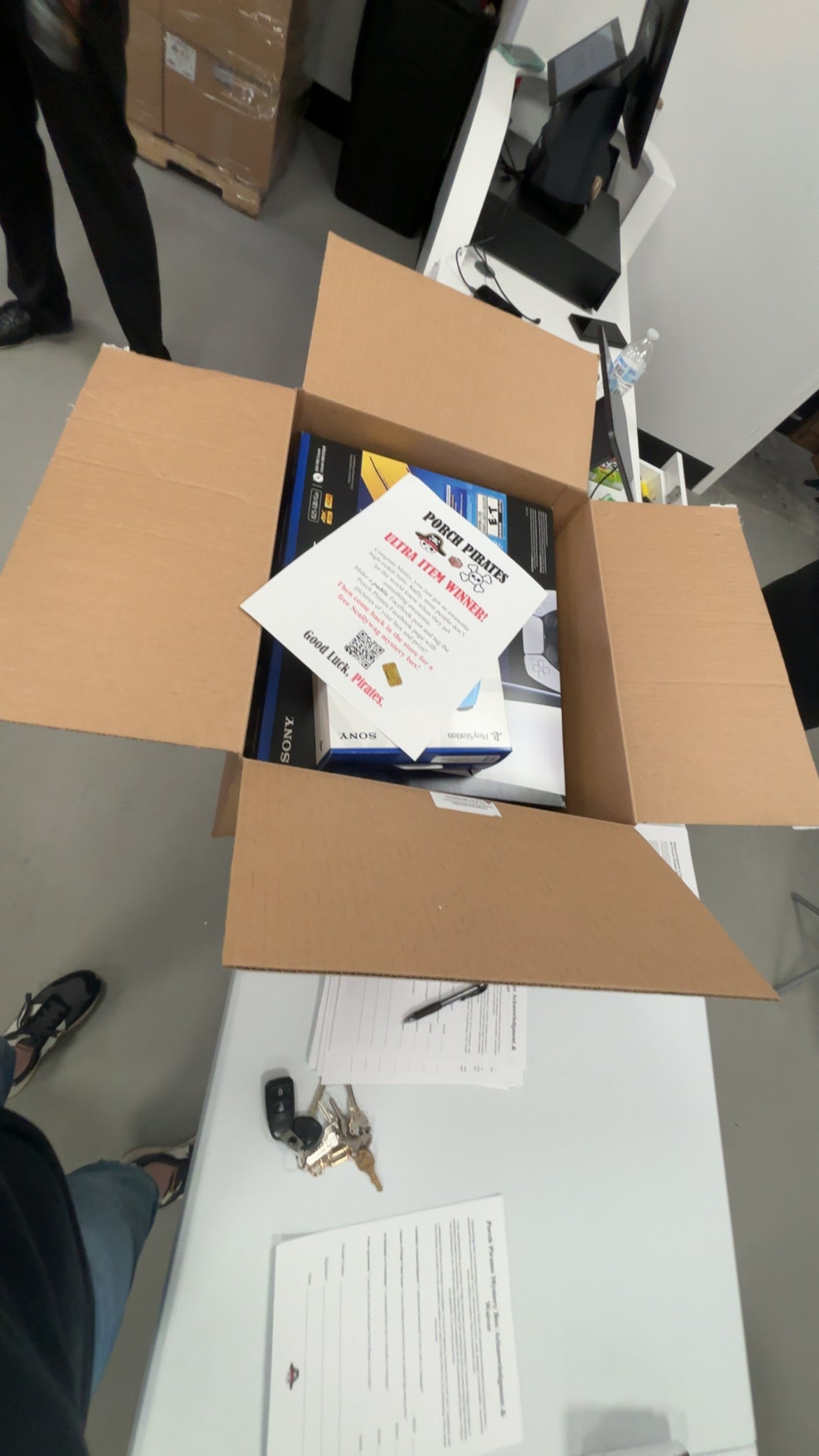 The Classic Liquidation Mystery Box - Blue Tape PS5 Chance Box Porch Pirates
