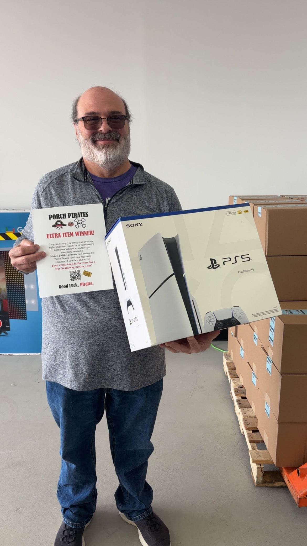 The Classic Liquidation Mystery Box - Blue Tape PS5 Chance Box Porch Pirates