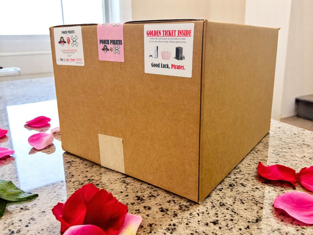 The Classic Liquidation Mystery Box - Pink Tape Designer Purse Chance Box Porch Pirates