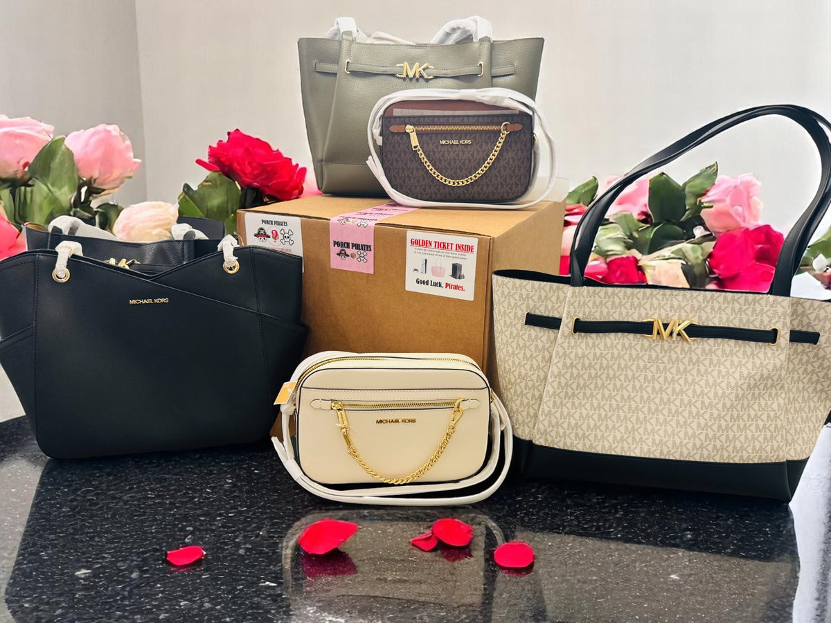 The Classic Liquidation Mystery Box - Pink Tape Designer Purse Chance Box Porch Pirates