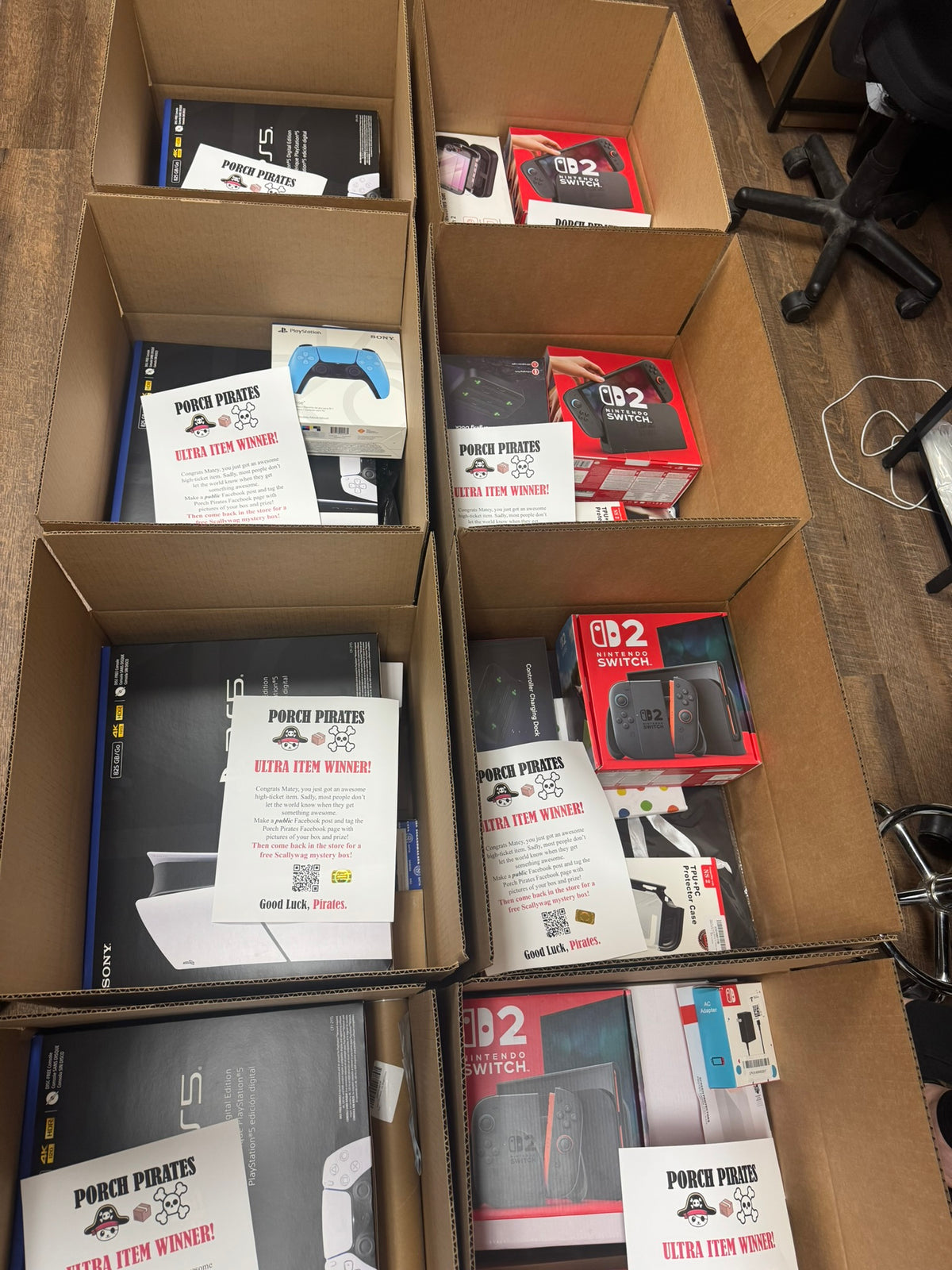 The Classic Liquidation Mystery Box - Blue Tape PS5 Chance Box Porch Pirates