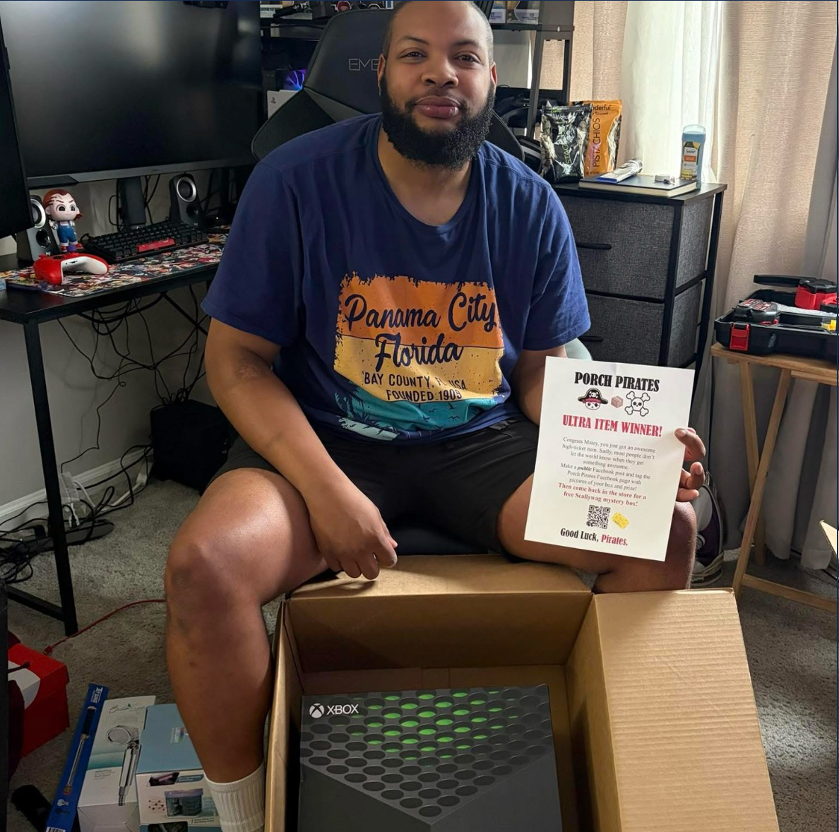 The Classic Liquidation Mystery Box - Green Tape Xbox Series X Chance Box Porch Pirates